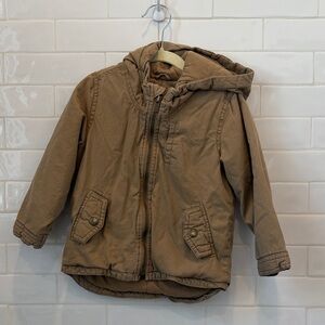 Old Navy Kids Brown Hooded Puffer Jacket